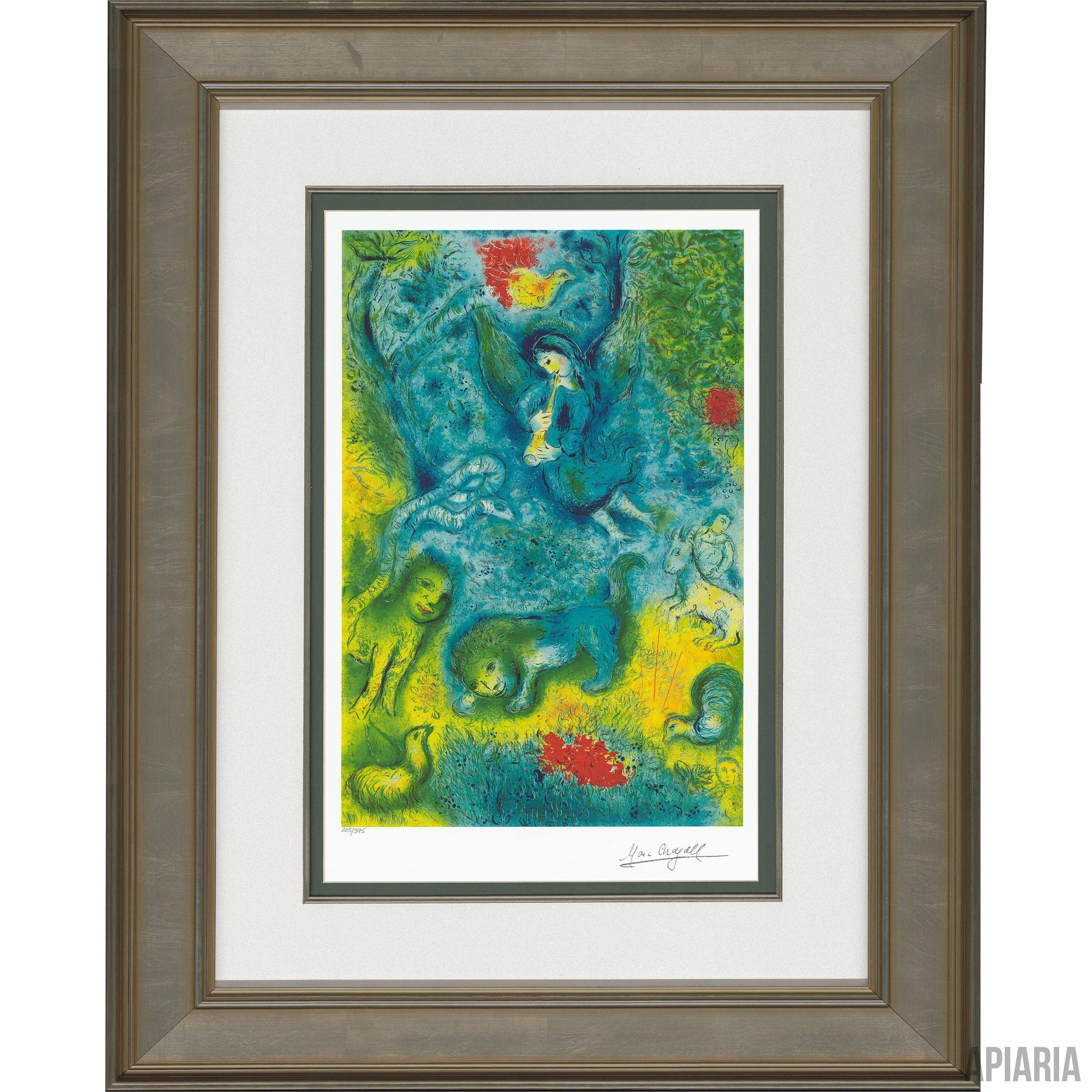 Marc Chagall "The Magic Flute"-Framed Art-Apiaria