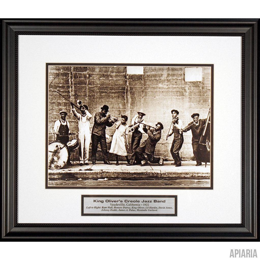 King Oliver's Creole Jazz Band c. 1922-Framed Item-Apiaria