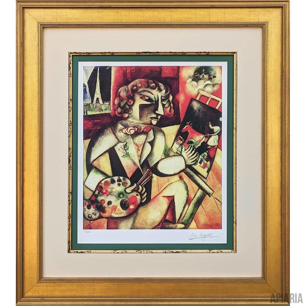 Marc Chagall "Self-Portrait with Seven Fingers"-Framed Art-Apiaria