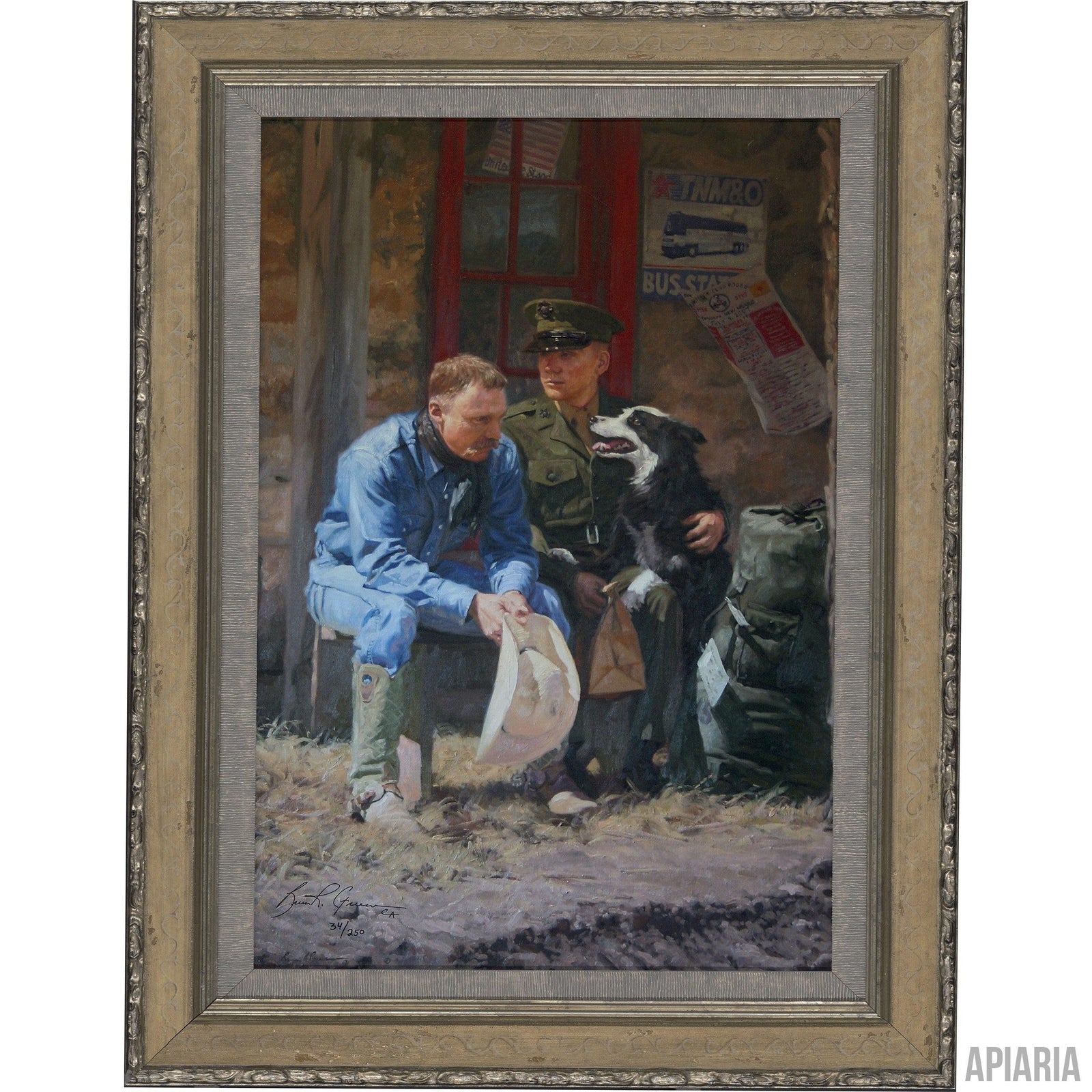 Bruce Greene "When Freedom Isn't Free"-Framed Art-Apiaria