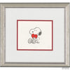 Charles Schulz "I Heart You"-Framed Art-Apiaria