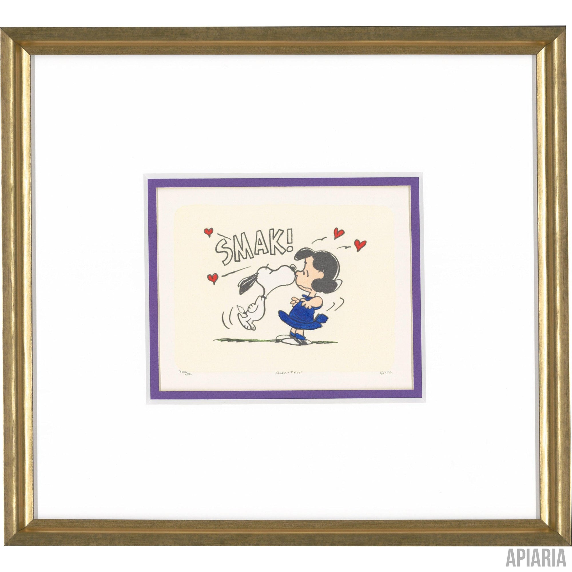 Charles Schulz "Smak!"-Framed Art-Apiaria