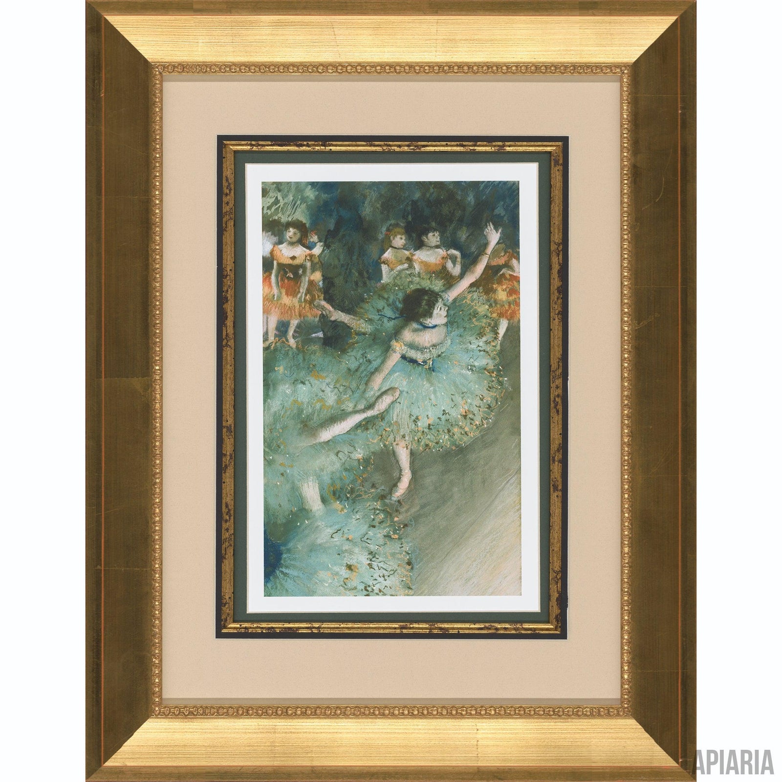 Edgar Degas "Green Dancer"-Framed Art-Apiaria