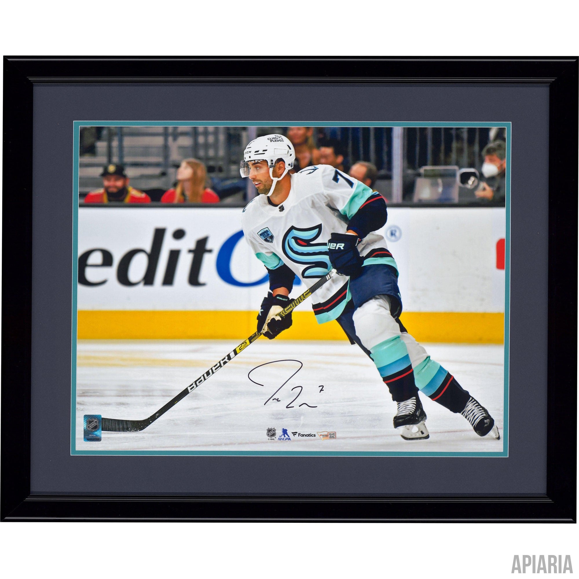 Jordan Eberle "Kraken 1 Game" Autographed Photo-Apiaria