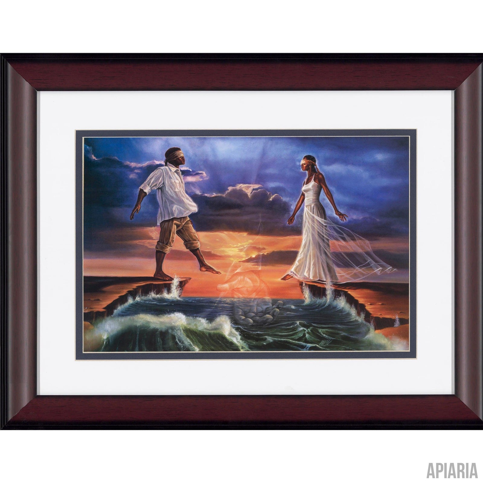 Kevin "WAK" Williams "Step Out On Faith - Love"-Framed Art-Apiaria