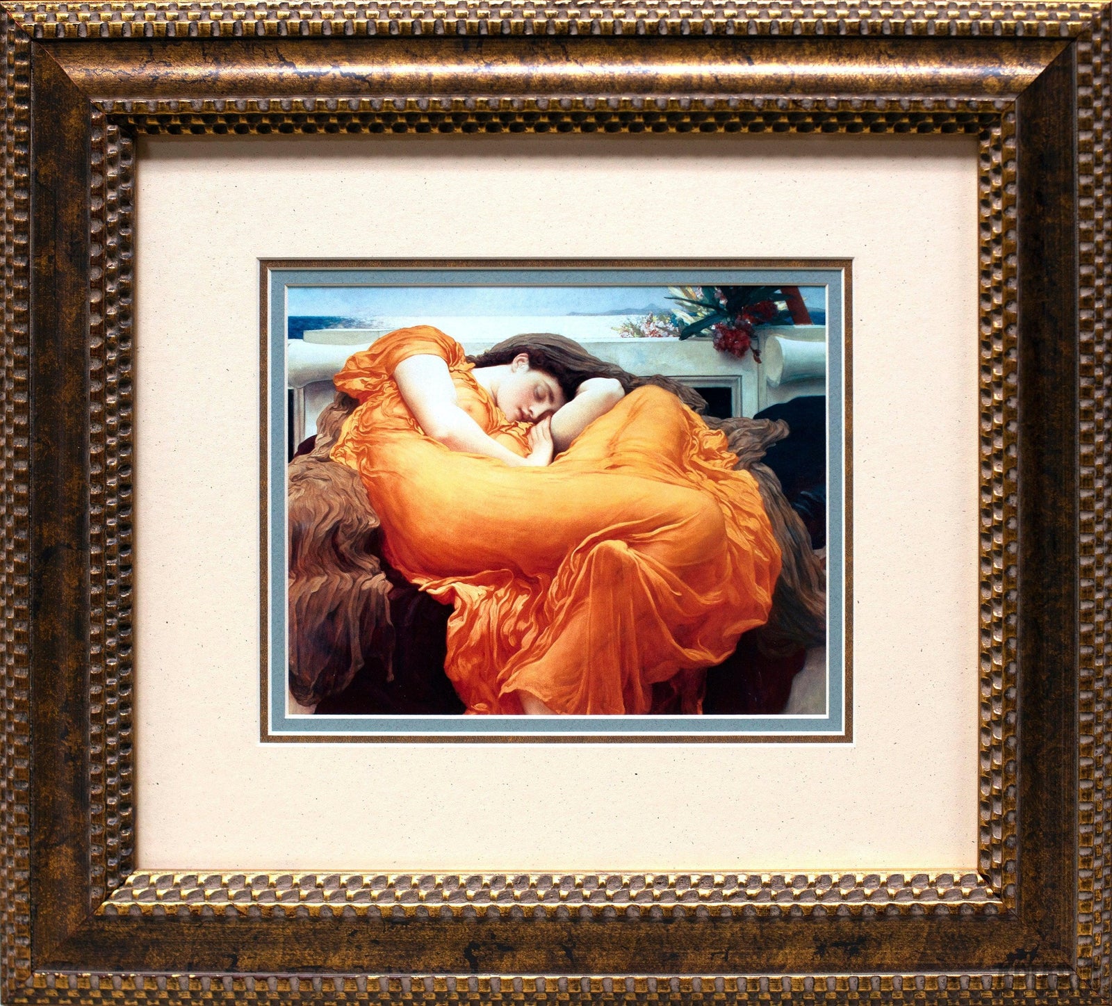 Lord Frederic Leighton "Flaming June"-Framed Art-Apiaria