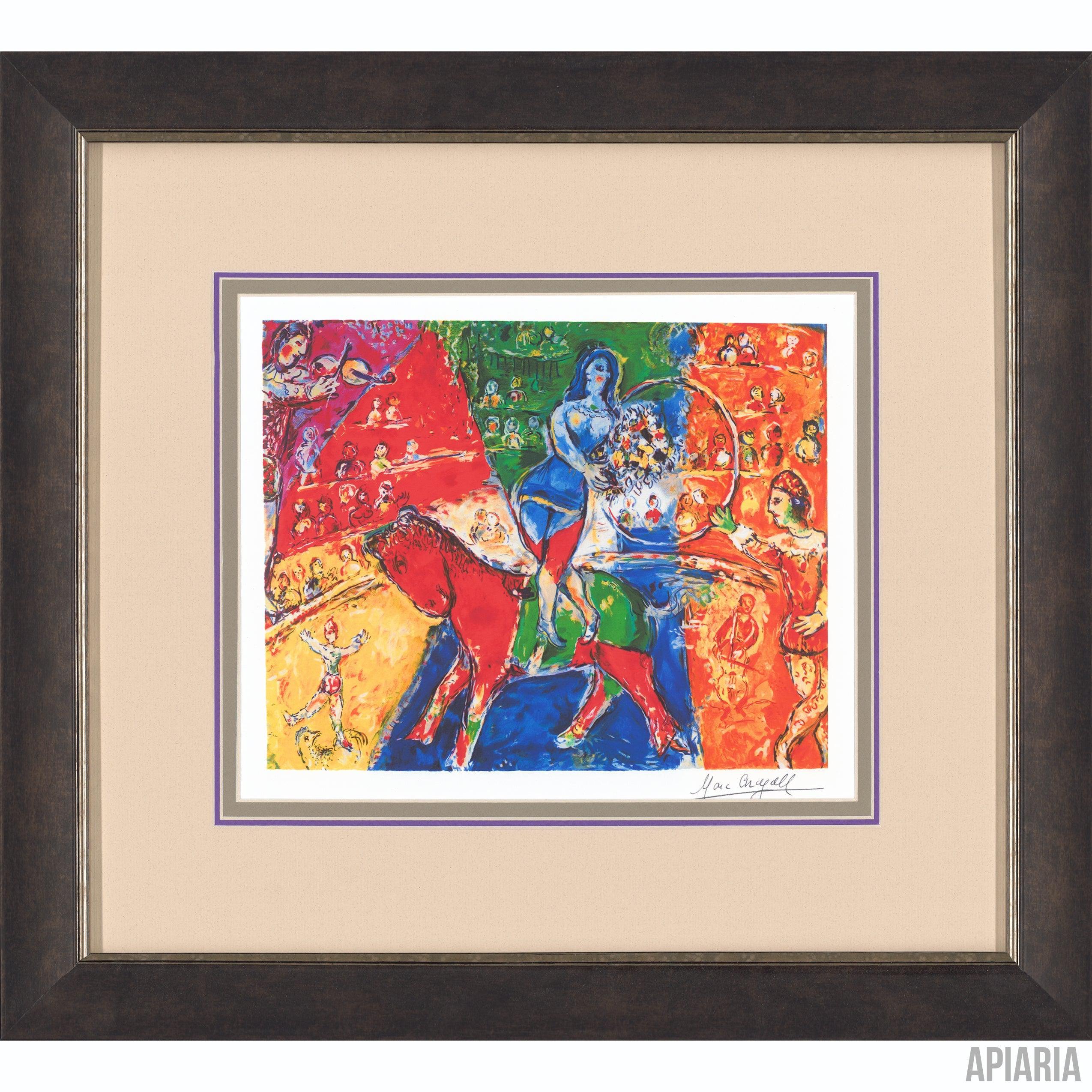 Marc Chagall 【KUNSTREITERIN AUF PFERD】 Marc Chagall Kunstreiterin auf rotem Pferd