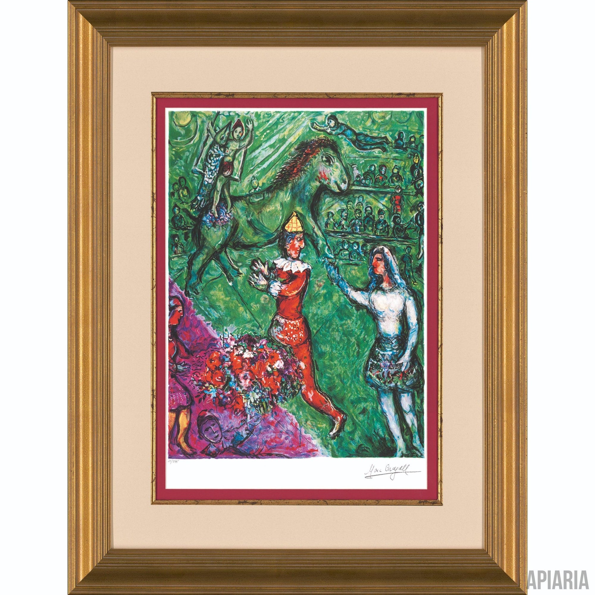 Marc Chagall "Le Cirque Vert"-Framed Art-Apiaria