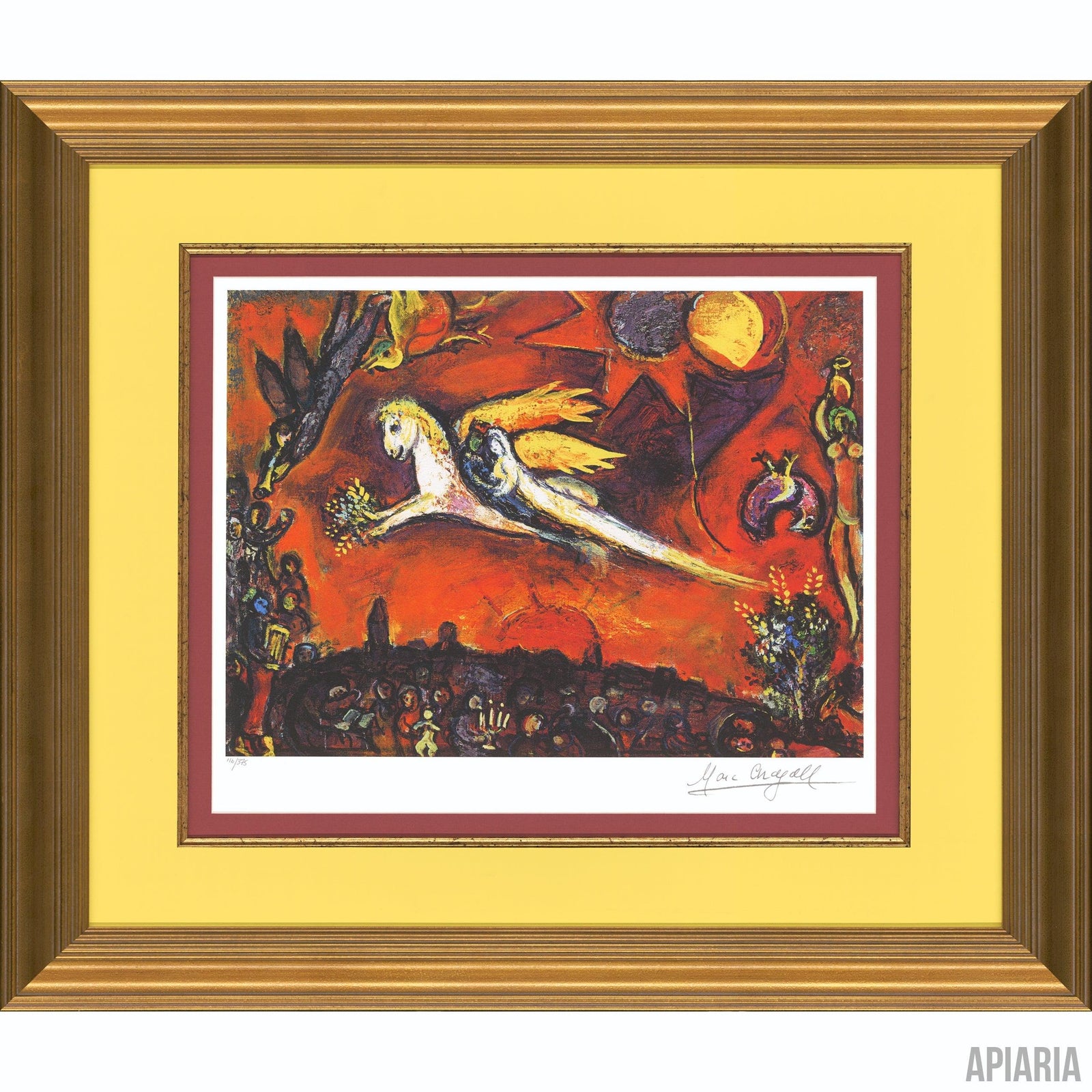Marc Chagall "Song of Songs IV"-Framed Art-Apiaria