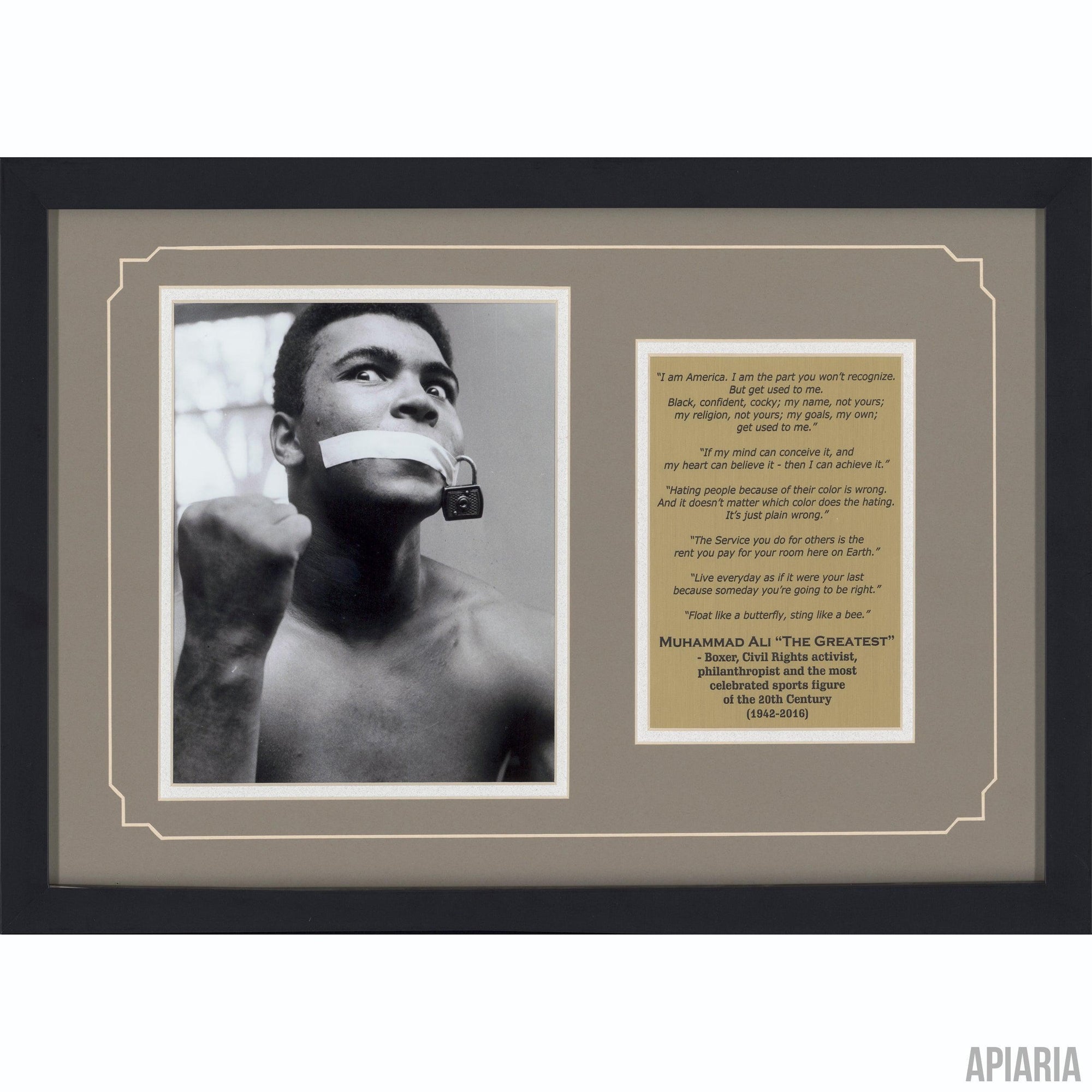 Muhammad Ali Commemorative-Framed Item-Apiaria