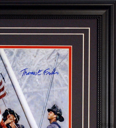 NY Firefighters Raise The Flag At Ground Zero - Autographed by Thomas E. Franklin-Framed Item-Apiaria