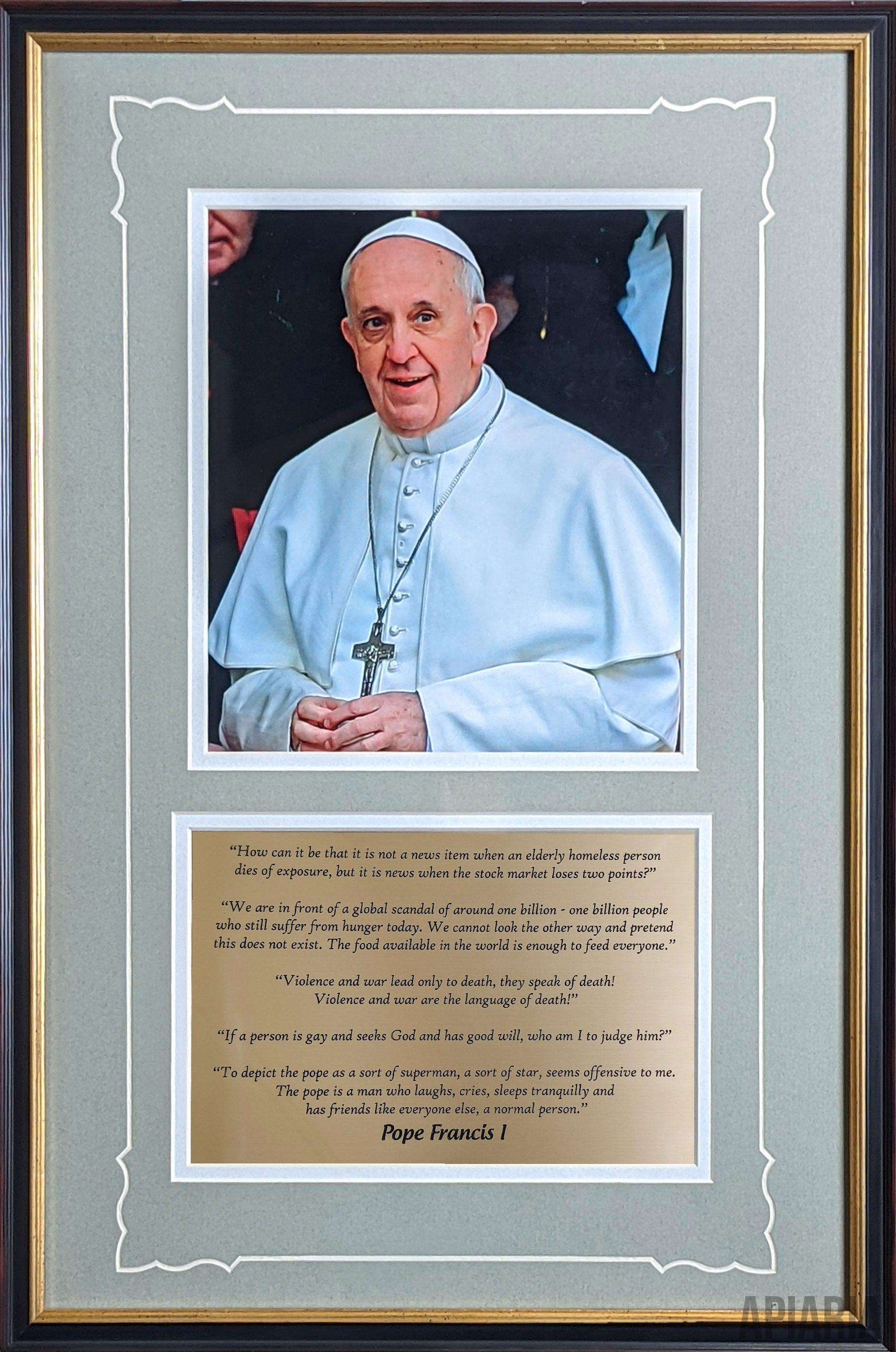 Pope Francis I Commemorative-Framed Item-Apiaria
