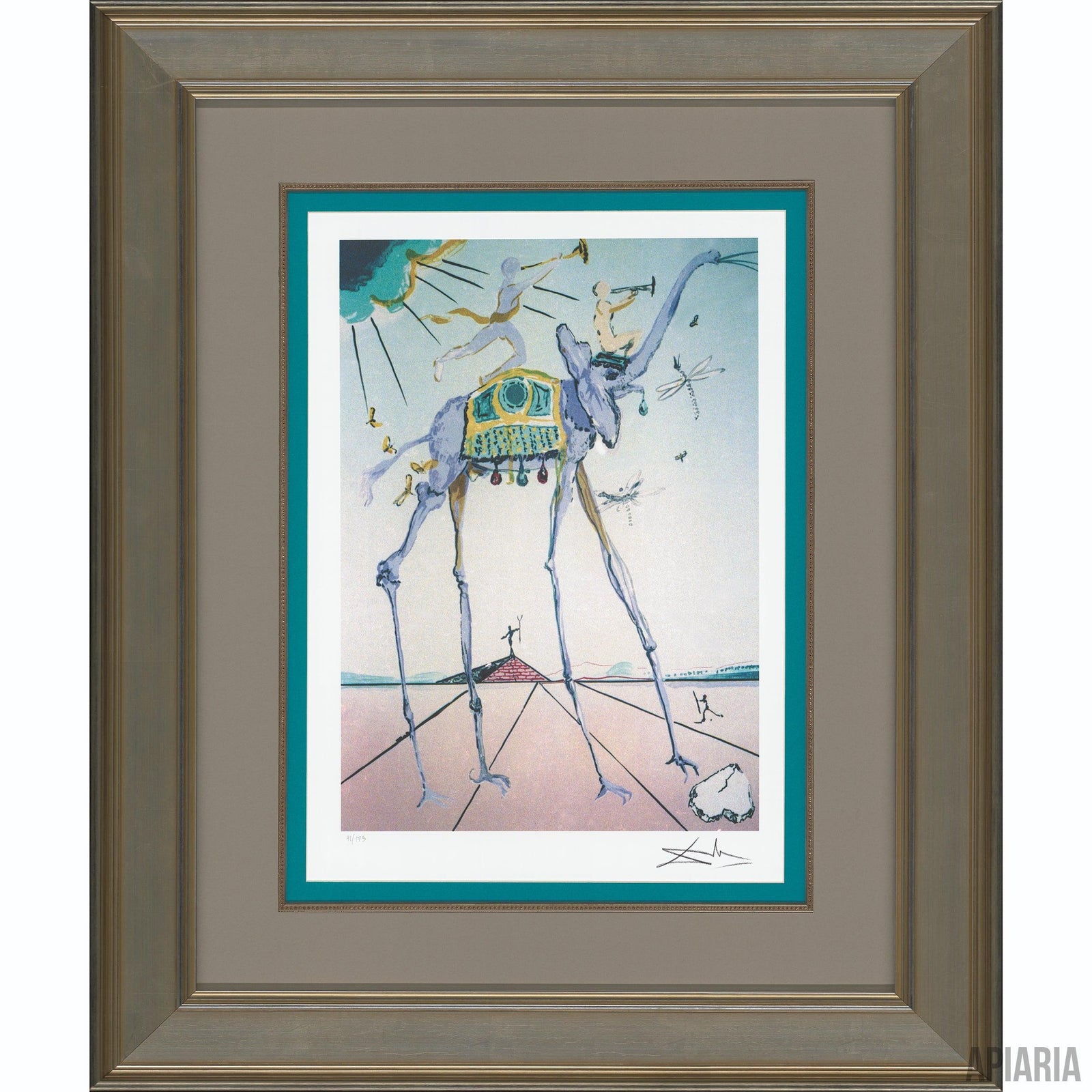 Salvador Dalí "Celestial Elephant"-Framed Art-Apiaria