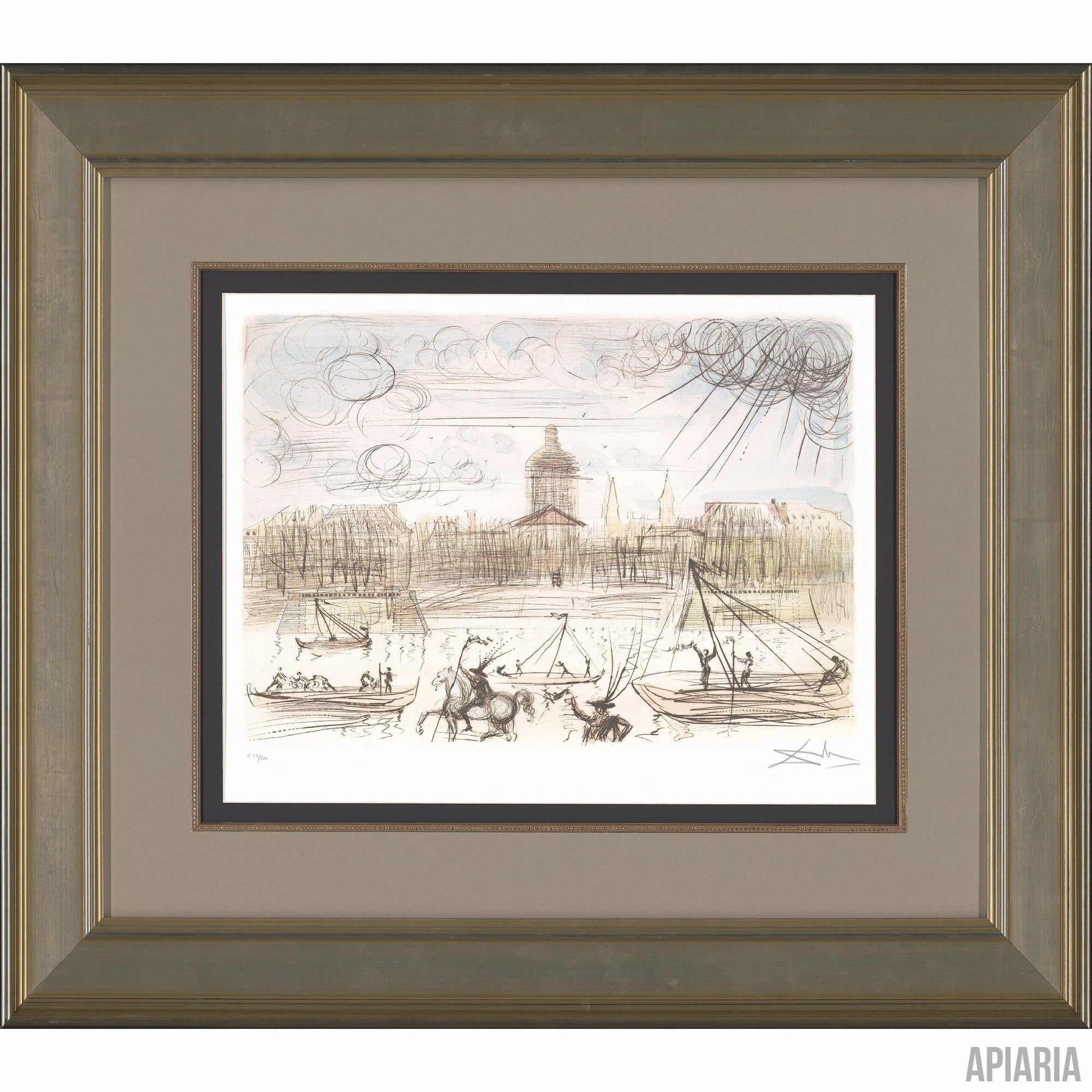 Salvador Dalí "The Academy"-Framed Art-Apiaria