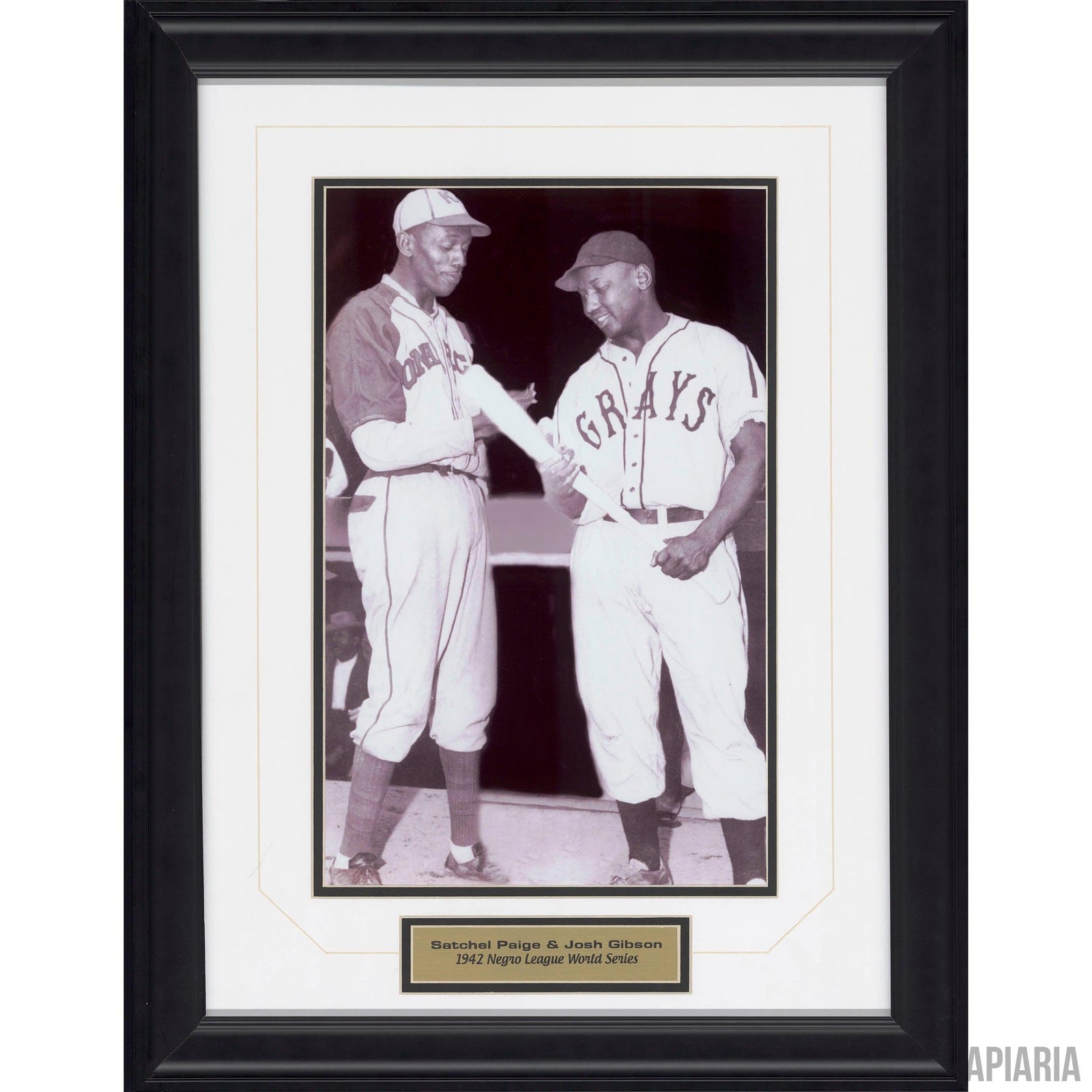 Satchel Paige & Josh Gibson-Framed Item-Apiaria