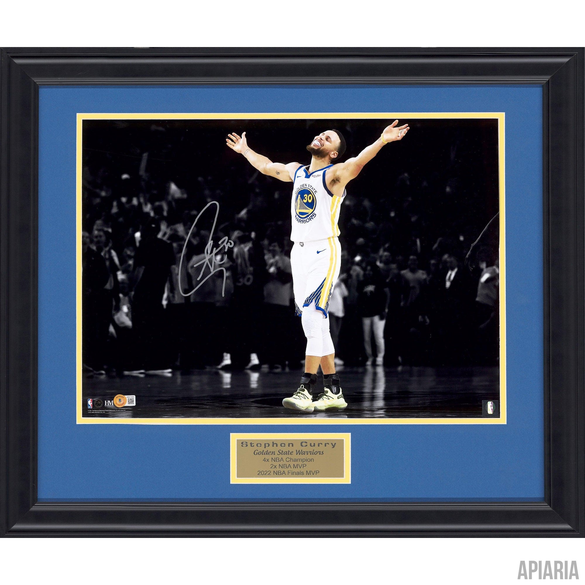 Stephen Curry Autographed Photo-Framed Item-Apiaria