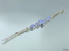 Sterling Silver Blue Lace Agate & Chalcedony Bracelet with Woven Chain-Jewelry-Apiaria
