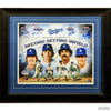 1981 World Champion LA Dodger Infield: Autographed by Cey, Russell, Lopes & Garvey-Framed Item-Apiaria