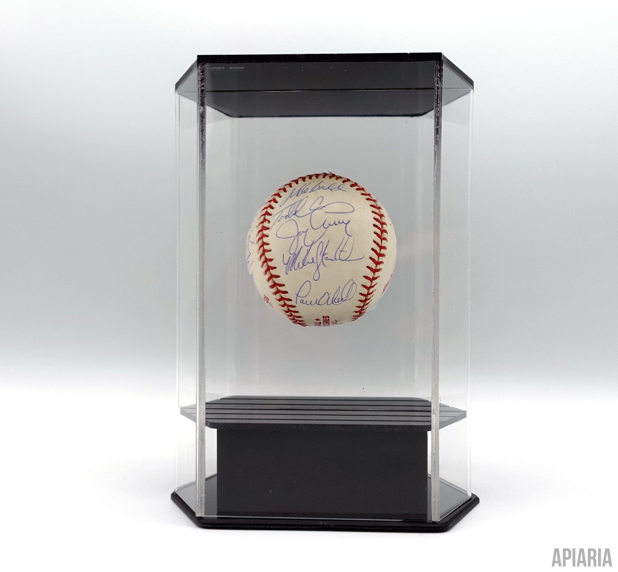 1998 World Champion NY Yankees Baseball: Autographed by 20 Members of The Team-Framed Item-Apiaria