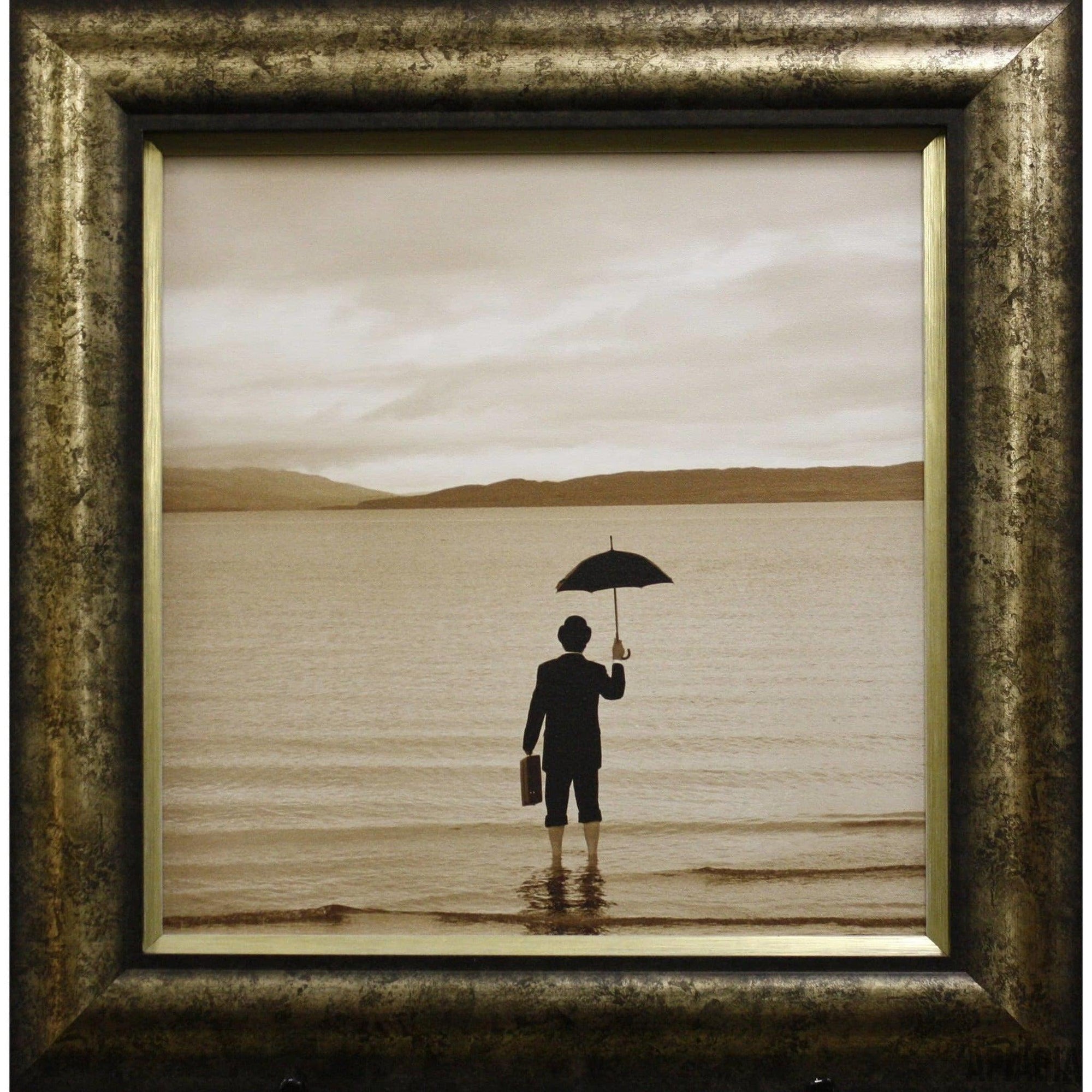 Alan Klug "Incident at Loch Ness"-Framed Art-Apiaria