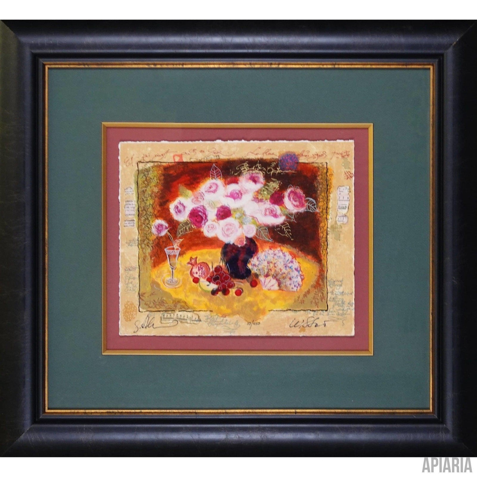 Alexander Galtchansky & Tanya Wissotsky "Roses for Tatyana"-Framed Art-Apiaria