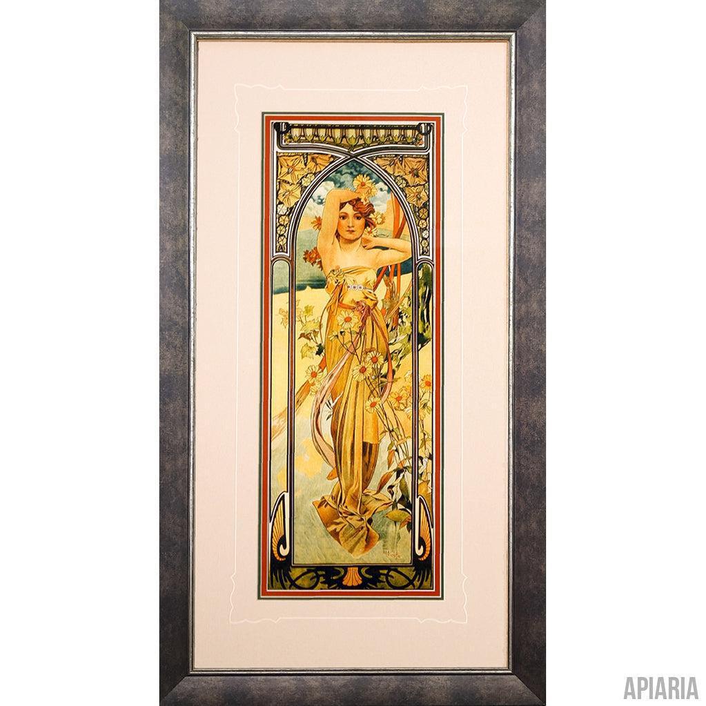 Alphonse Mucha "Le Jour"-Framed Art-Apiaria