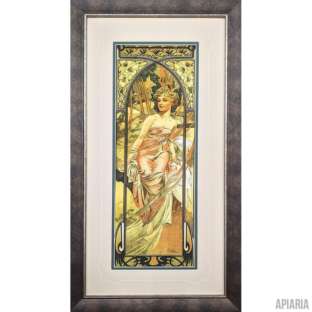 Alphonse Mucha "Le Matin"-Framed Art-Apiaria