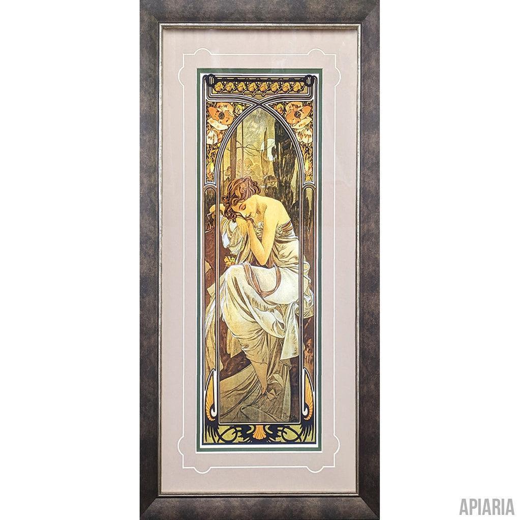 Alphonse Mucha "Le Nuit"-Framed Art-Apiaria