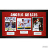 Angels Greats: Autographed by Troy Glaus, Tim Salmon & Mark Langston-Framed Item-Apiaria