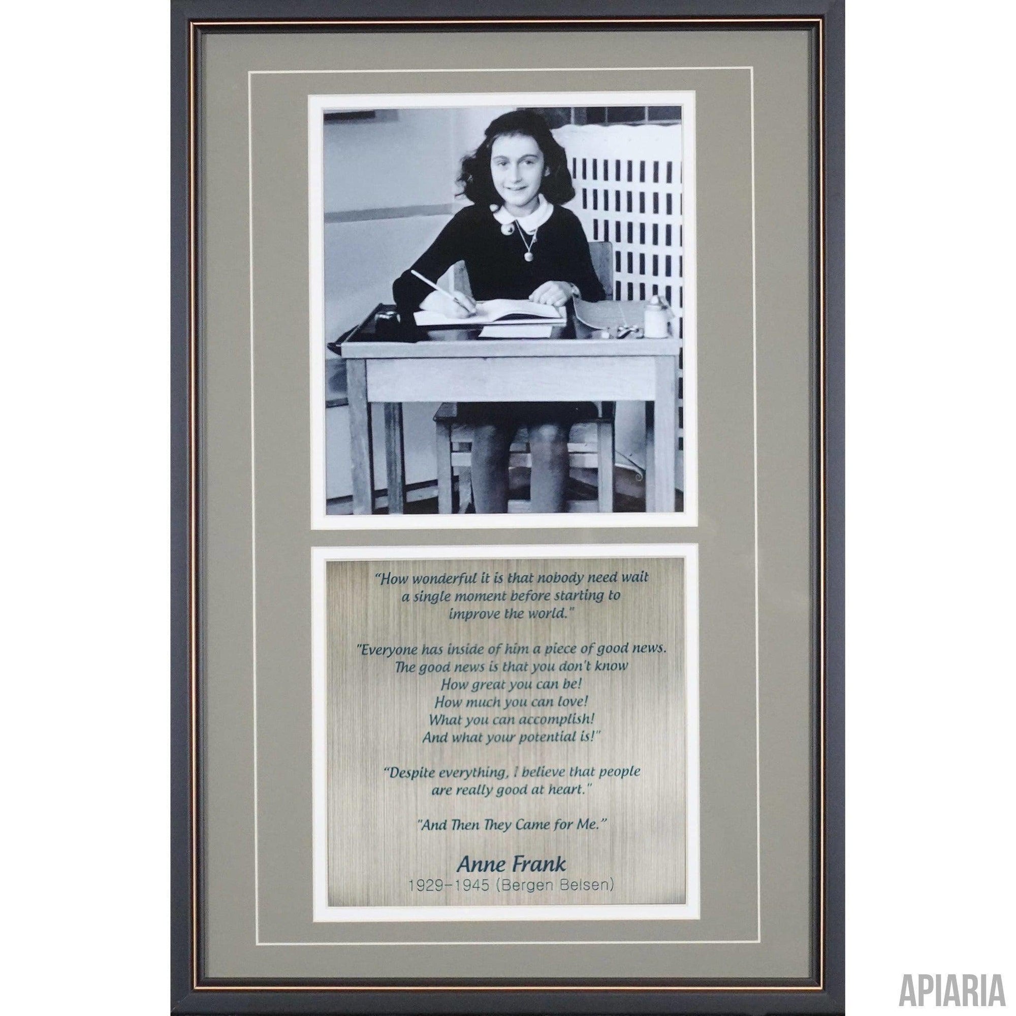 Anne Frank Commemorative-Framed Item-Apiaria