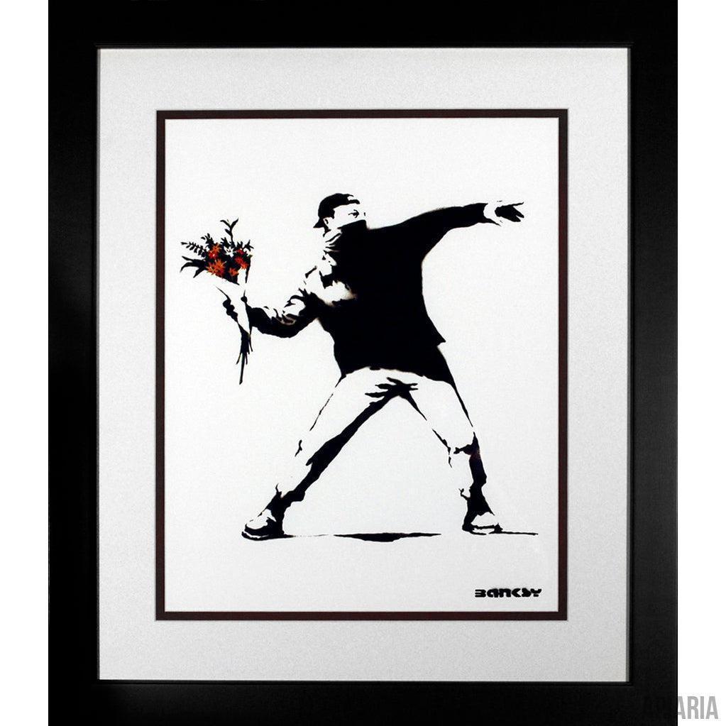 Banksy "Molotov"-Framed Art-Apiaria