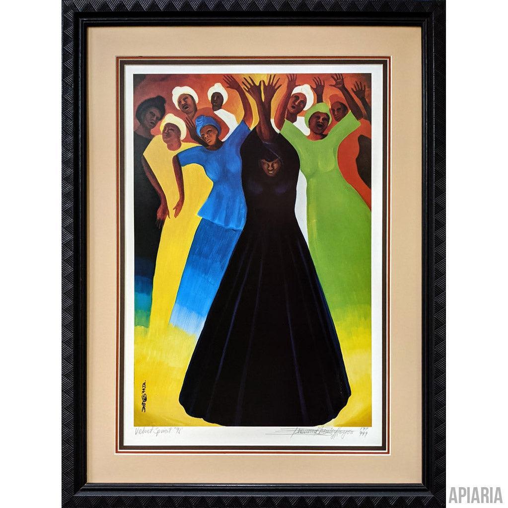 Bernard Hoyes "Velvet Spirit"-Framed Art-Apiaria