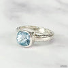 Blue Topaz and Sterling Silver Ring-Jewelry-Apiaria