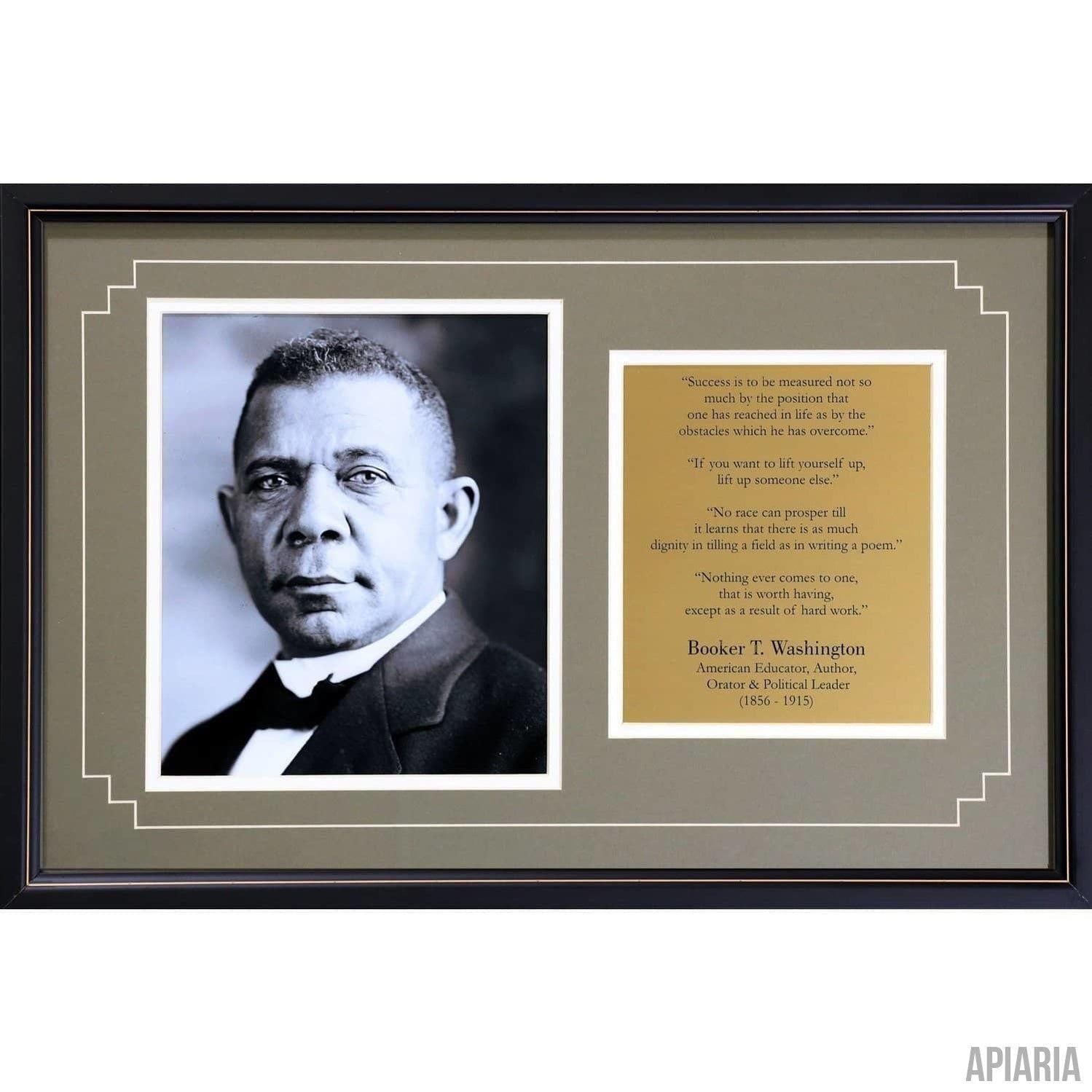 Booker T. Washington Commemorative-Framed Item-Apiaria