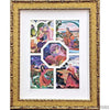 Bracha Lavee "Biblical Women Octagon"-Framed Art-Apiaria