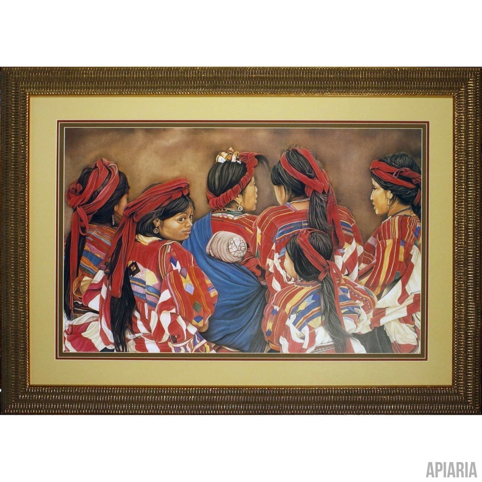 Bruce Migdal "Women of Camalapa"-Framed Art-Apiaria