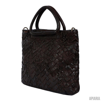 Bruno, 5 Pocket Tote in Genuine Handcrafted Leather-Handbag-Apiaria