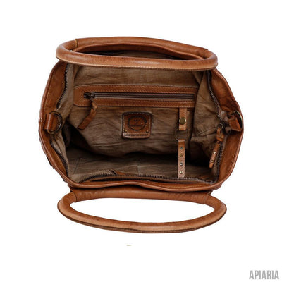 Bruno, 5 Pocket Tote in Genuine Handcrafted Leather-Handbag-Apiaria