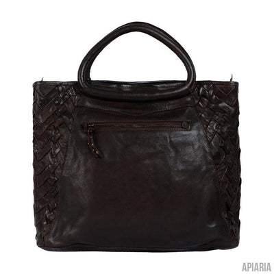 Bruno, 5 Pocket Tote in Genuine Handcrafted Leather-Handbag-Apiaria