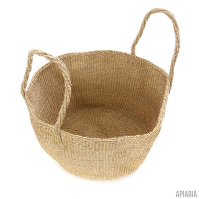 Classic Handwoven Sisal Tote-Basket-Apiaria