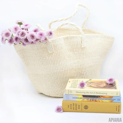 Classic Handwoven Sisal Tote-Basket-Apiaria