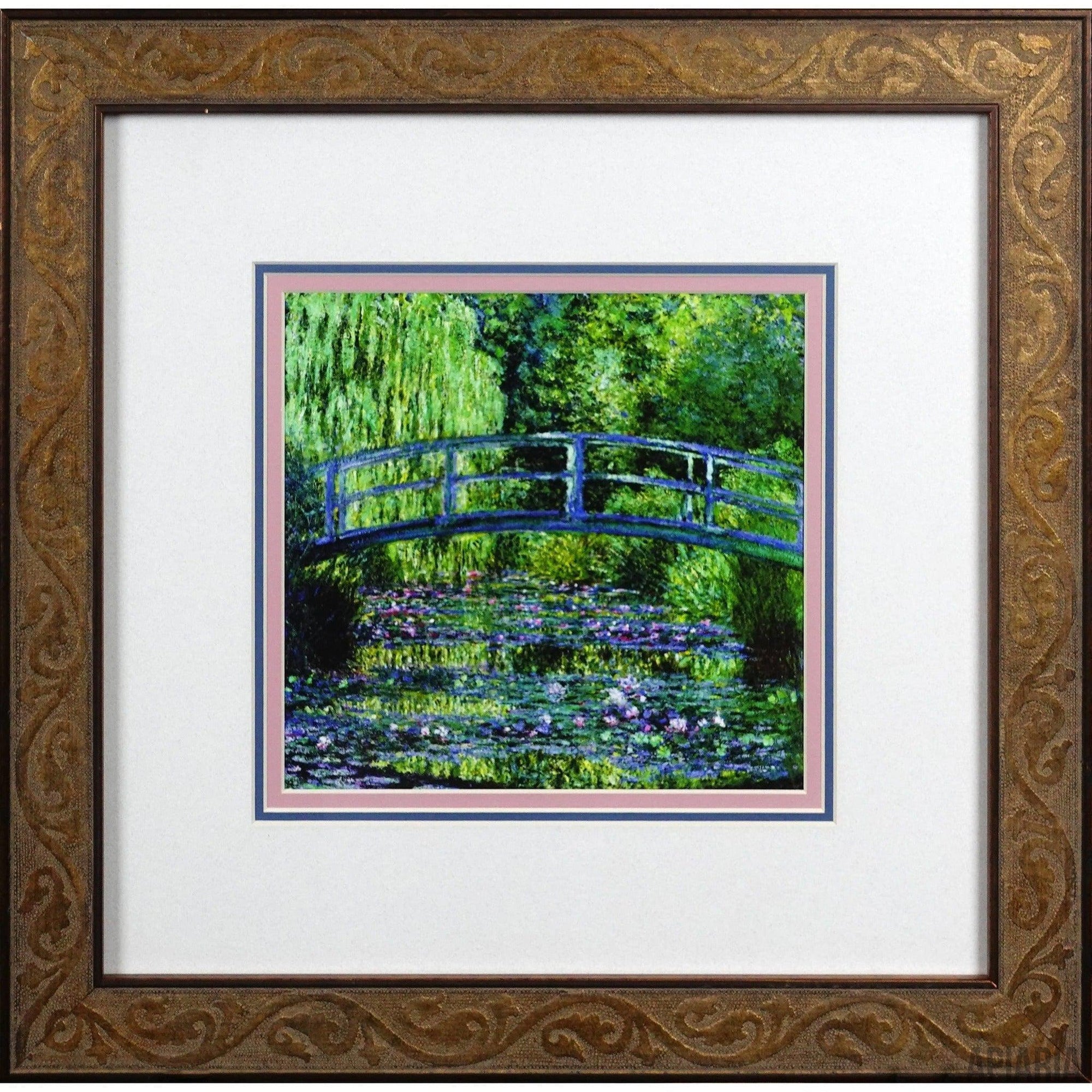 Claude Monet "The Water Lily Pond"-Framed Art-Apiaria
