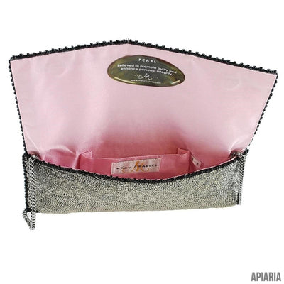 Come to The Party Clutch by Mary Frances, handbag hand beaded and embroidered-Handbag-Apiaria