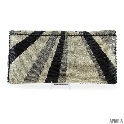 Come to The Party Clutch by Mary Frances, handbag hand beaded and embroidered-Handbag-Apiaria