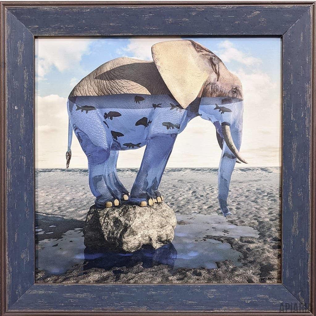 Cynthia Decker "Drinking Problem"-Framed Art-Apiaria