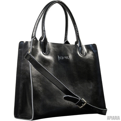 Designer Leather Handbag by Noir-Handbag-Apiaria