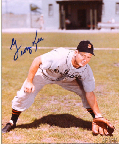 Detroit Tigers Greats: George Kell, Mickey Lolich, Al Kaline Autographed-Framed Item-Apiaria