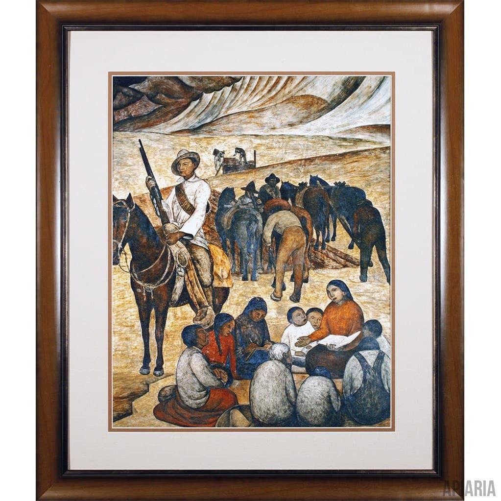 Diego Rivera "Schoolteacher"-Framed Art-Apiaria