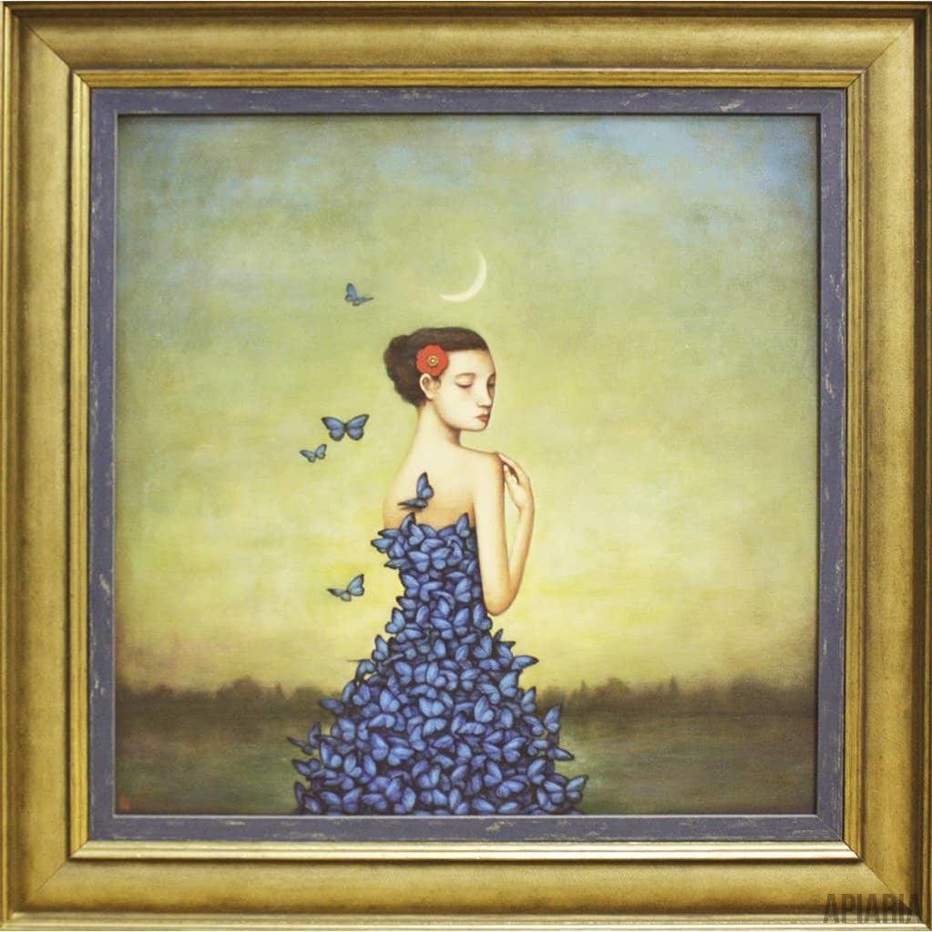 Duy Huynh "Metamorphosis in Blue"-Framed Art-Apiaria