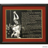 Dwight Clark "The Catch": Handwritten In His Own Words-Framed Item-Apiaria